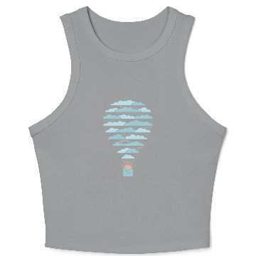 Discover Weather Balloon Crop Tank Top