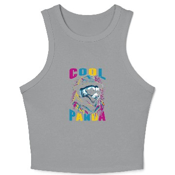 Discover Cool Panda Crop Tank Top