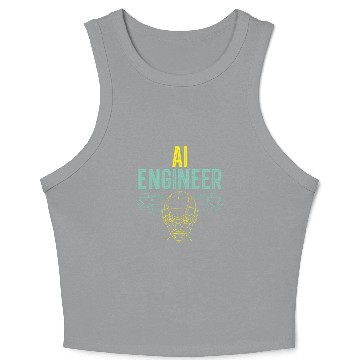 Discover Ai Robot Ificial Intelligence Futuristic Technolog Crop Tank Top