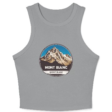 Discover Mont Blanc logo Crop Tank Top