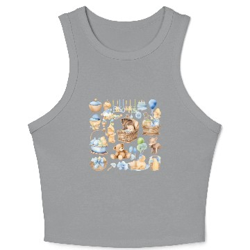 Discover Newborn clipart Crop Tank Top