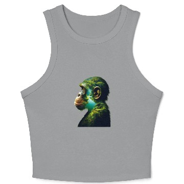 Discover Nature in Chimpanzee Body Crop Tank Top
