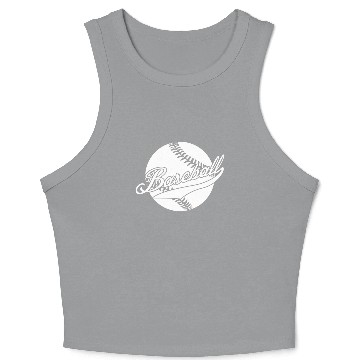 Discover Baseball Bat Baseball Player Crop Tank Top