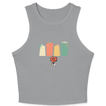 Discover Be a nice human Crop Tank Top