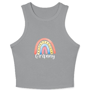 Discover Granny Rainbow Grandma Grand Crop Tank Top