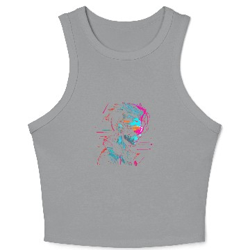 Discover Cyber punk VR Glasses Crop Tank Top
