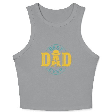 Discover best dad ever Crop Tank Top