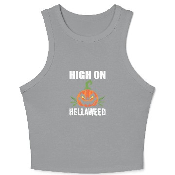 Discover High On Hellaweed Gangster Gift Crop Tank Top