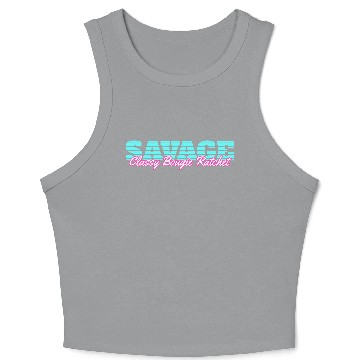 Discover Savage Classy Bougie Ratchet Crop Tank Top