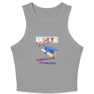Discover Graduation Finished Crop Tank Top