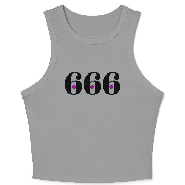 Discover 666 Angel number Crop Tank Top