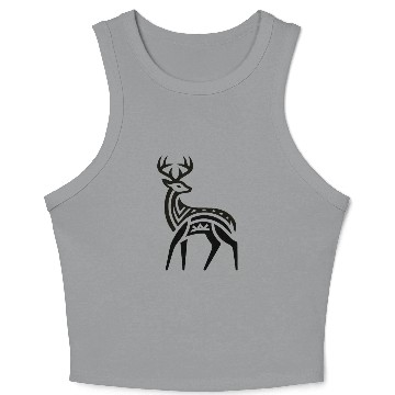 Discover Deer Native American Zodiac Crop Tank Top