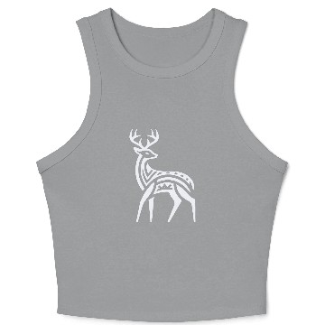 Discover Deer Native American Zodiac Crop Tank Top