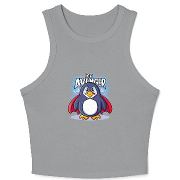 Discover Superhero Penguin: The Ice Avenger Crop Tank Top