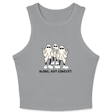 Discover Alone, not lonely!!! Crop Tank Top