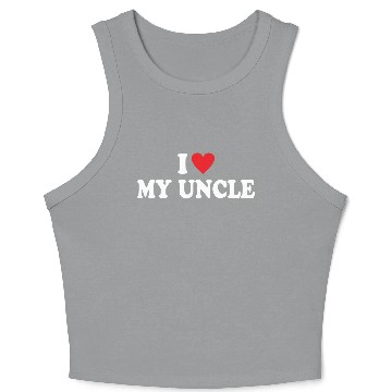 Discover I Love My Uncle Crop Tank Top