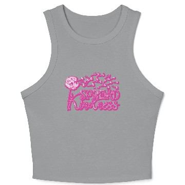 Discover spread kindness like snowflakes Crop Tank Top