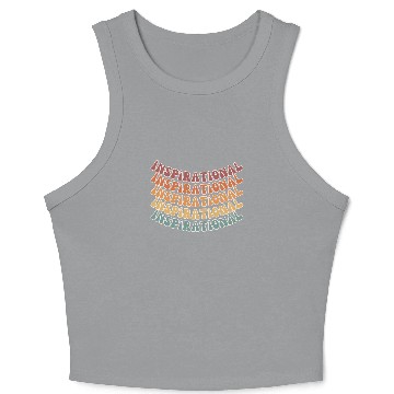 Discover Inspirational Retro Colors Crop Tank Top
