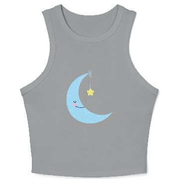 Discover Moon and star Crop Tank Top