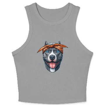 Discover Pitbull The Gangster Crop Tank Top