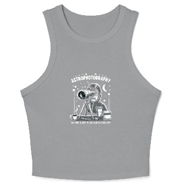 Discover Astrophotography Astronomy Space Camera Star Watch Crop Tank Top