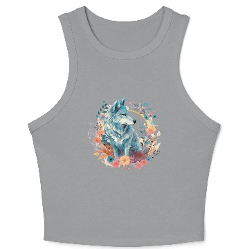 Discover Wolf Spirit Crop Tank Top