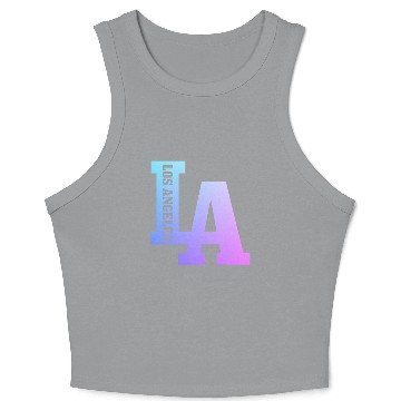 Discover Los Angeles California LA Gift Crop Tank Top