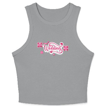 Discover Happy Wedding Crop Tank Top