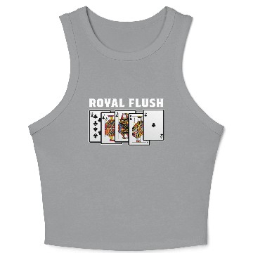 Discover Royal Flush Gambler Or Card Player Gift Crop Tank Top