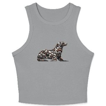 Discover Pebble Seal Silhouette Crop Tank Top