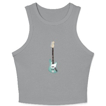 Discover Seafoam Green Bass Crop Tank Top
