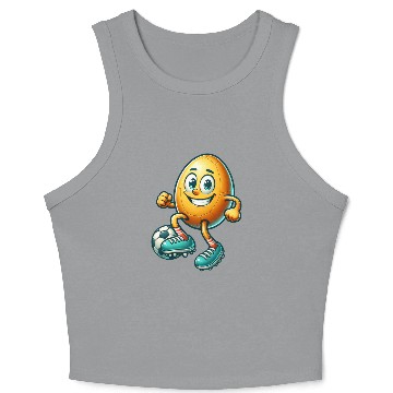 Discover Easter egg football design, footballer Easter Crop Tank Top
