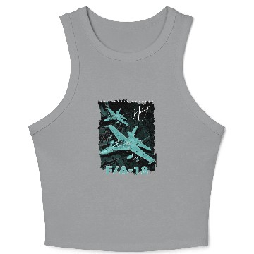 Discover F18 Hornet Us Air Force Fighterjet Crop Tank Top