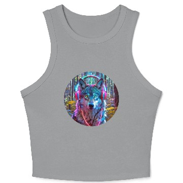 Discover Electric Wilderness Glow 3 Crop Tank Top