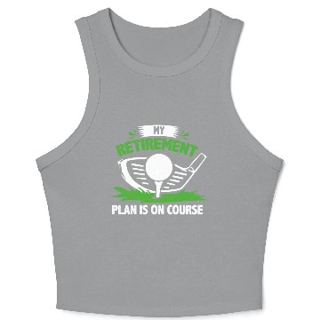 Discover Golf Retirement Plan Crop Tank Top