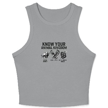 Discover Animal Crop Tank Top, Know Your Animal Kingdom Bison