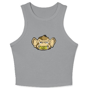 Discover monkey head Crop Tank Top