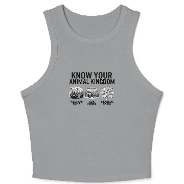 Discover Winter Crop Tank Top, Know Your Animal Kingdom Polar Bear