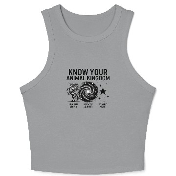 Discover Magical Crop Tank Top, Know Your Animal Kingdom Unicorn