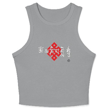 Discover Auspicious knot and six character motto Crop Tank Top