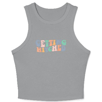 Discover Groovy Getting Hitched Bachelorette Party Crop Tank Top
