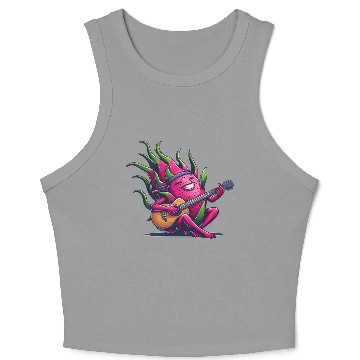 Discover Dragon Fruit Jam: Playing the Guitar Crop Tank Top