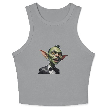 Discover Green Goblin with Tuxedo Crop Tank Top