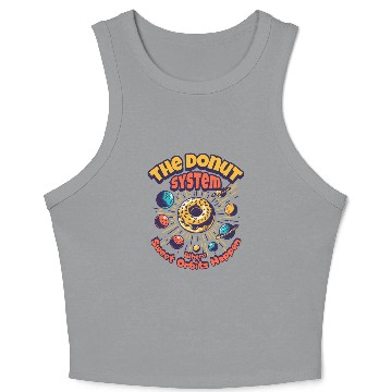 Discover Donut Solar System Crop Tank Top