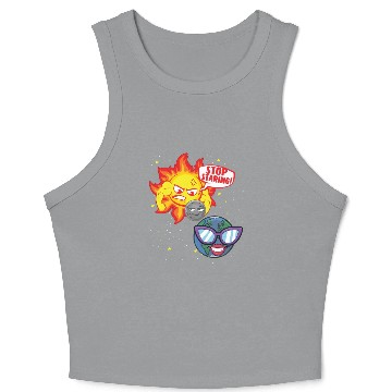 Discover Total Solar Eclipse Stop Staring 4.08.24 Eclipsest Crop Tank Top