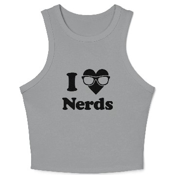 Discover I Love Nerds Crop Tank Top