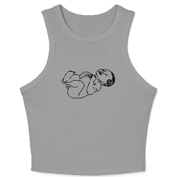 Discover Newborn baby transparent shadow image Crop Tank Top