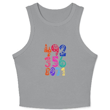 Discover Butterfly Number Crop Tank Top