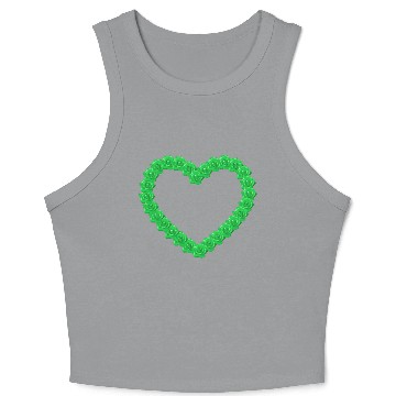 Discover Green Rose Wreath St. Patrick's Day Crop Tank Top