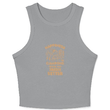 Discover Camping with irish-setter Crop Tank Top